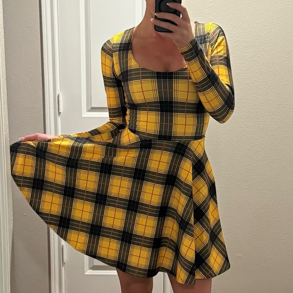 Black Milk Toastie Long Sleeve Skater Dress